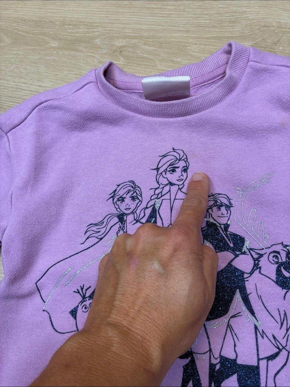 Baby Gap x Disney FROZEN Elsa Anna Sven Kristof Pink Pullover Sweatshirt